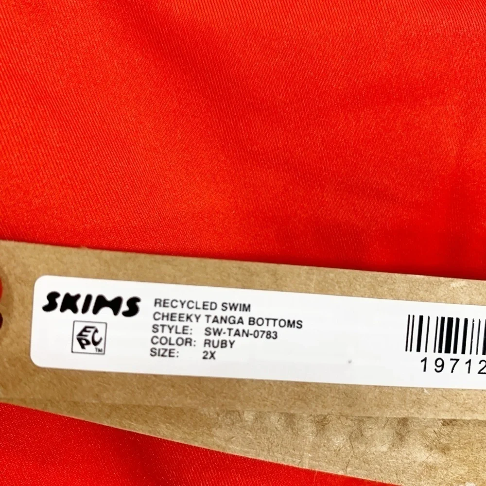 SKIMS Cheeky Tanga Swimsuit Bikini Bottoms Size 2XL